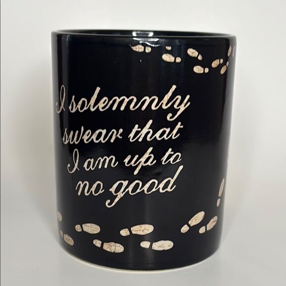 Harry Potter Black Color Changing Coffee Mug I Solemnly Swear I am Up To No Good - Picture 1 of 5